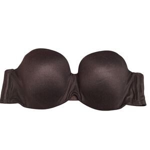 Victoria secret 34C strapless bra black body by Victoria lined balconette  bra